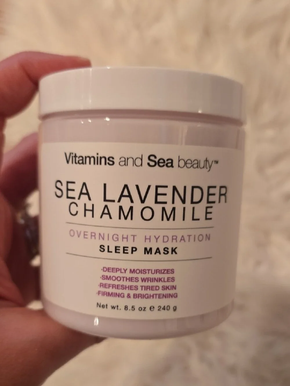 Sea Lavender Chamomile Overnight Hydration Sleep Mask - Lavender